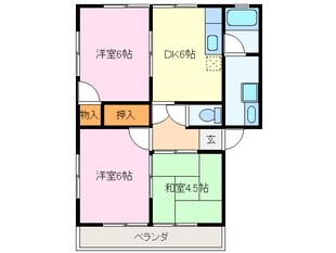 コーポ明野の物件間取画像